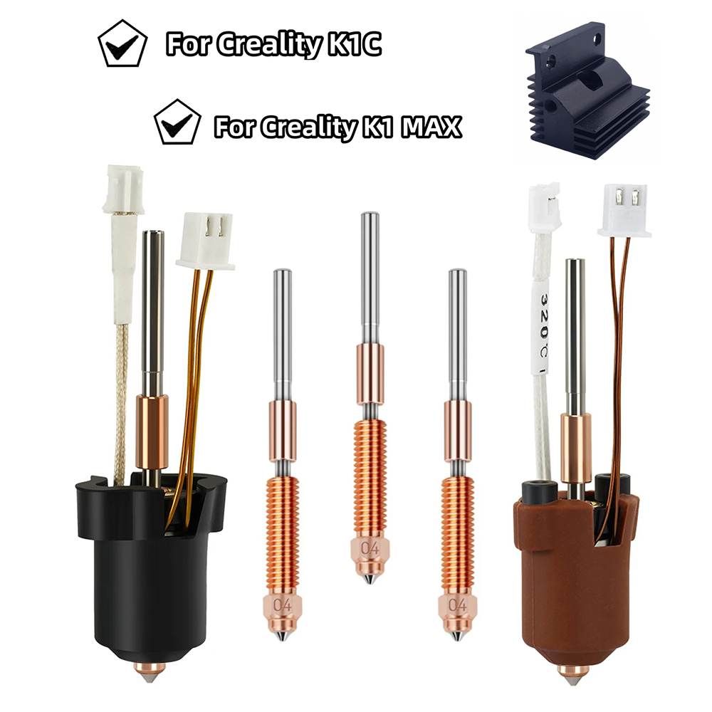 Kit Hotend Creality K1/K1C/K1  - High Flow Ceramic Hotend ulasan dan harga